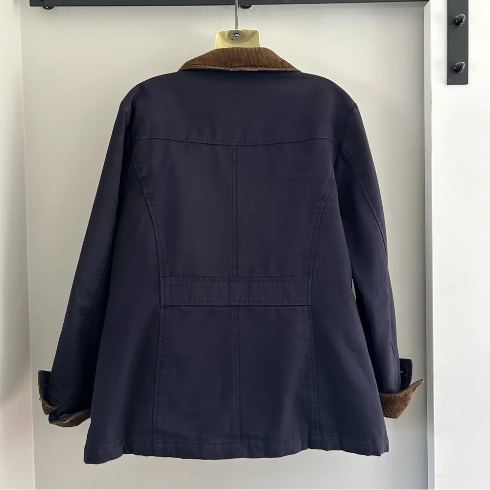 Jessica Navy and Brown Utility Jacket - Picture 9 of 16